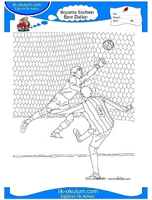 Çocuklar İçin Futbol Boyama Sayfaları 